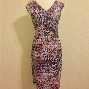 Animal Print Bodycon London Times Dress 8